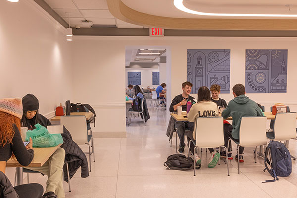 Students at Bell Tower