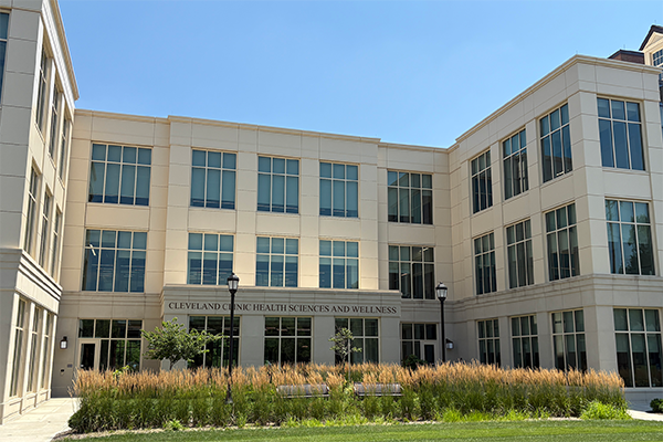 A rendering of the Cleveland Clinic Health Sciences and Wellness facility 