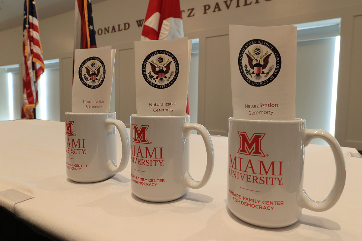 The U.S. District Court Naturalization Ceremony held Sept. 17 at Fritz Pavilion in Armstrong Student Center