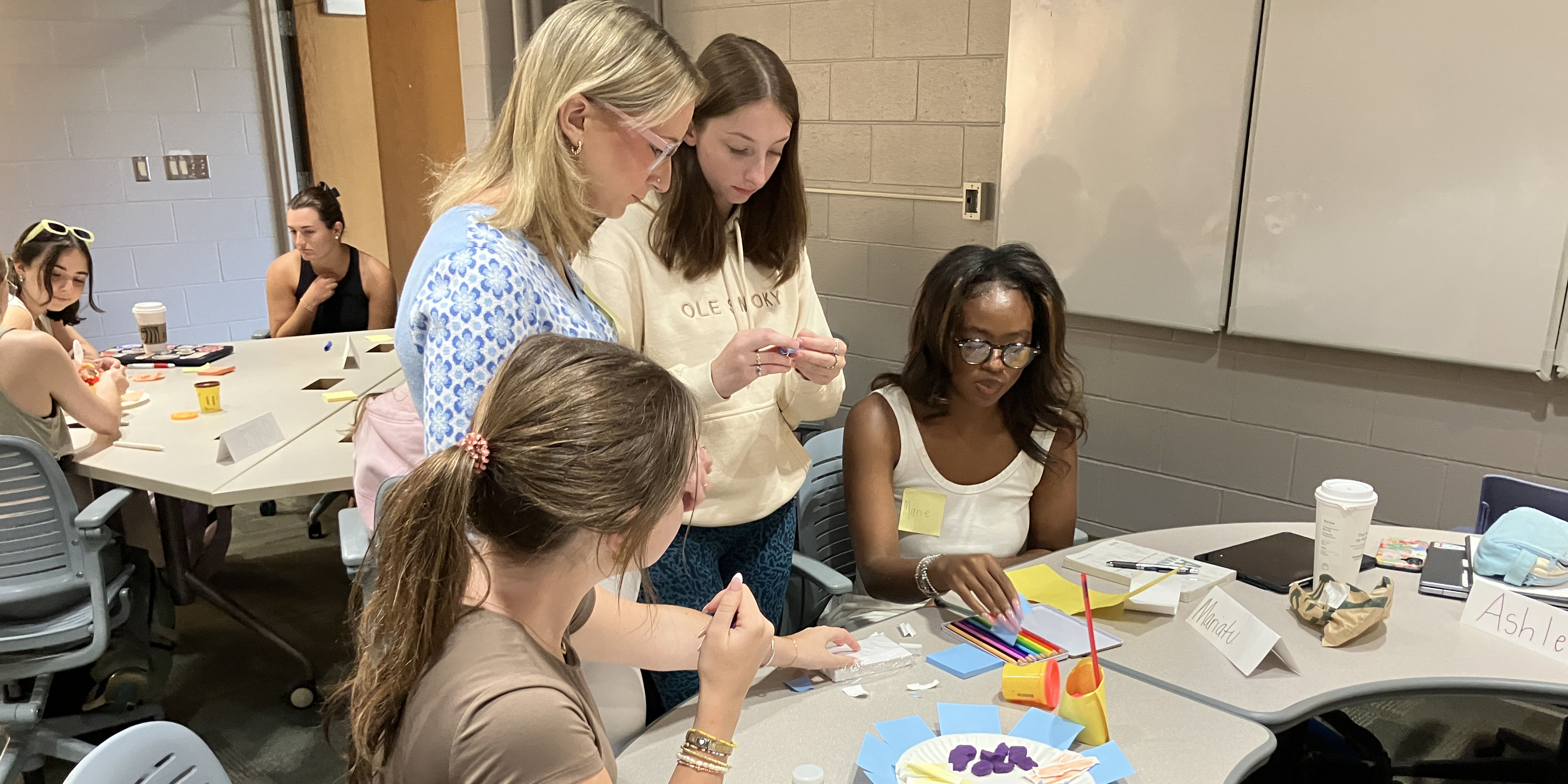 Miami University students during innovation class