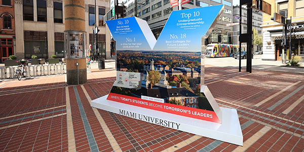 Beveled M at Aronoff Center