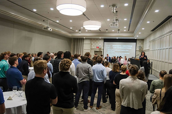 Miami University student-athletes attend networking event